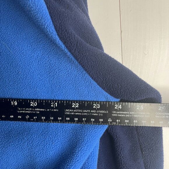 Vineyard Vines Fleece Pullover Large Blue Red Whale Logo Retro Outdoor 1/4 Snap - Picture 4 of 10